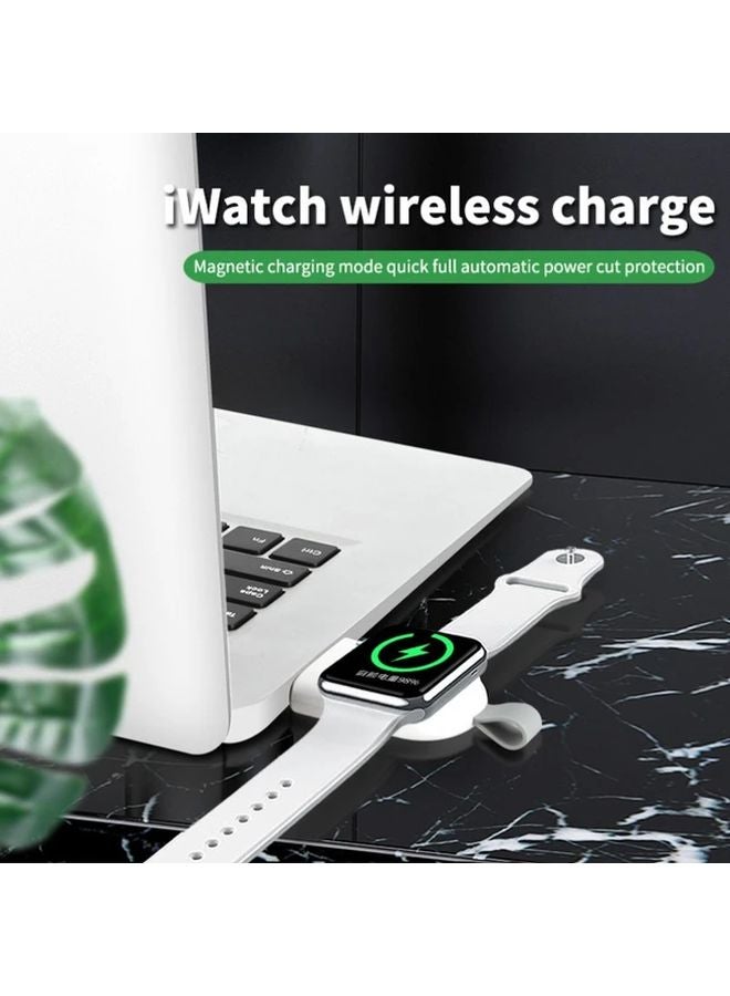 Black Magnetic Smartwatch Charger Pad USB C Fast Wireless Charging Dock For Apple Watch - Image 5